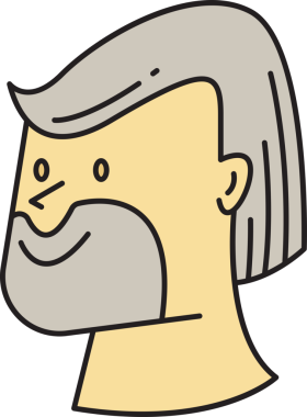 Yaşlı Adam Avatar Çizgi Roman Biçimi