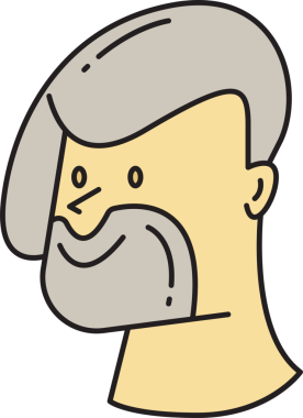 Yaşlı Adam Avatar Çizgi Roman Biçimi