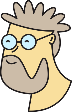 Yaşlı Adam Avatar Çizgi Roman Biçimi