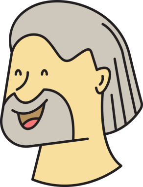 Yaşlı Adam Avatar Çizgi Roman Biçimi