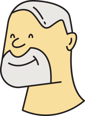 Yaşlı Adam Avatar Çizgi Roman Biçimi