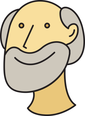 Yaşlı Adam Avatar Çizgi Roman Biçimi