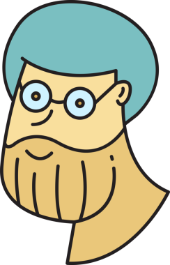 Yaşlı Adam Avatar Çizgi Roman Biçimi