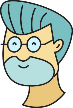 Yaşlı Adam Avatar Çizgi Roman Biçimi