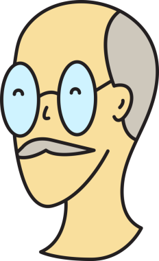 Yaşlı Adam Avatar Çizgi Roman Biçimi