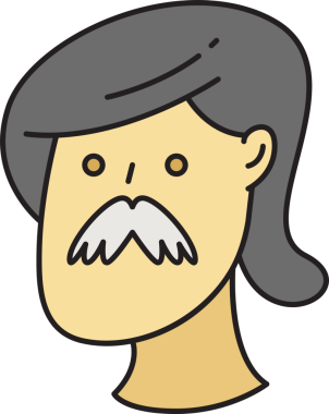 Yaşlı Adam Avatar Çizgi Roman Biçimi