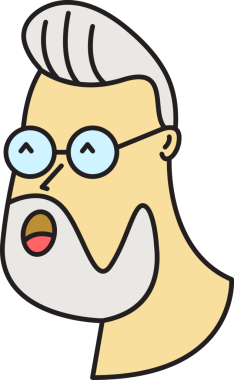 Yaşlı Adam Avatar Çizgi Roman Biçimi