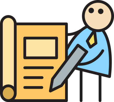 İş adamı Kitap Çubuğu Şekline Yazıyor