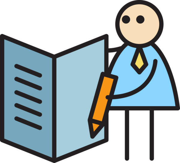 İş adamı Kitap Çubuğu Şekline Yazıyor