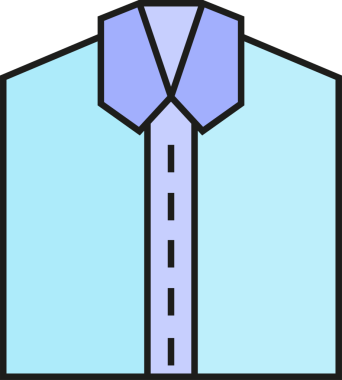 Gömlek Simgesi İllüstrasyon Clipart