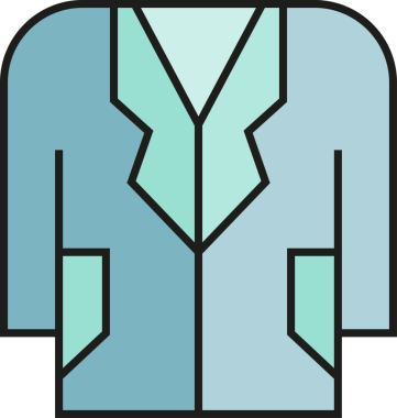 Ceket Simgesi İllüstrasyon Clipart