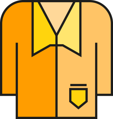 Gömlek Simgesi İllüstrasyon Clipart