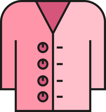 Gömlek Simgesi İllüstrasyon Clipart