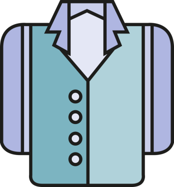 Gömlek Simgesi İllüstrasyon Clipart