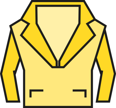 Ceket Simgesi İllüstrasyon Clipart