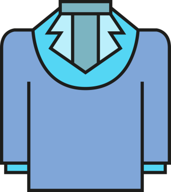 Ceket Simgesi İllüstrasyon Clipart