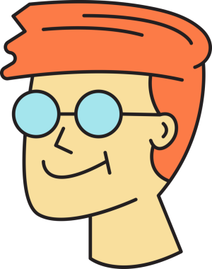 Erkek Yüzlü Avatar Clipart