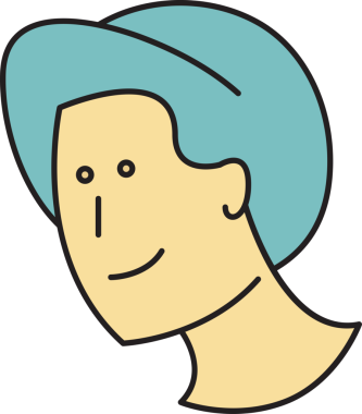 Erkek Yüzlü Avatar Clipart