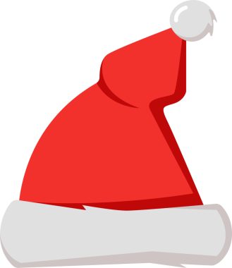 Noel Baba şapkası illüstrasyonu