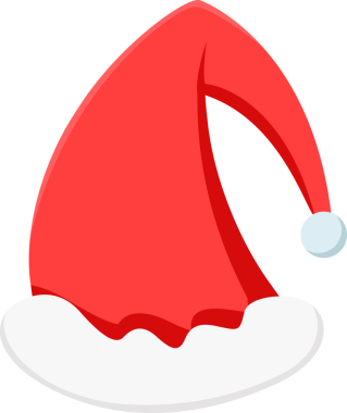 Noel Baba şapkası illüstrasyonu