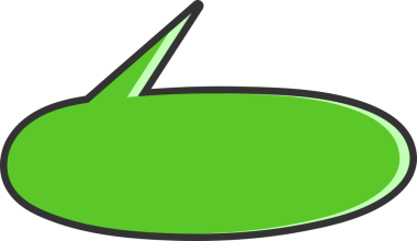 Yeşil Konuşma Baloncuğu İllüstrasyonu
