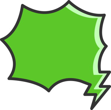 Yeşil Konuşma Baloncuğu İllüstrasyonu