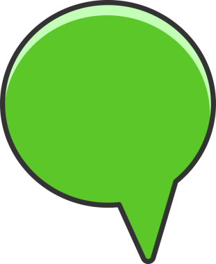 Yeşil Konuşma Baloncuğu İllüstrasyonu