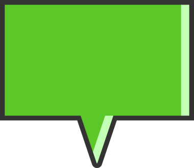 Yeşil Konuşma Baloncuğu İllüstrasyonu