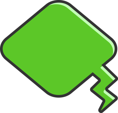 Yeşil Konuşma Baloncuğu İllüstrasyonu