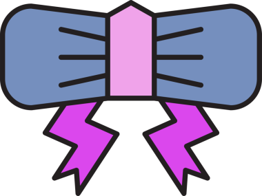 Mor Fiyonk Kravat Çizimi