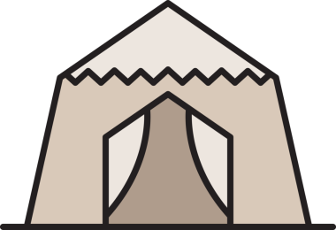 Çadır Simgesi İllüstrasyon Clipart
