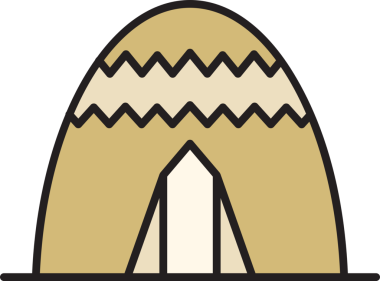 Çadır Simgesi İllüstrasyon Clipart