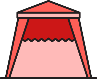 Çadır Simgesi İllüstrasyon Clipart