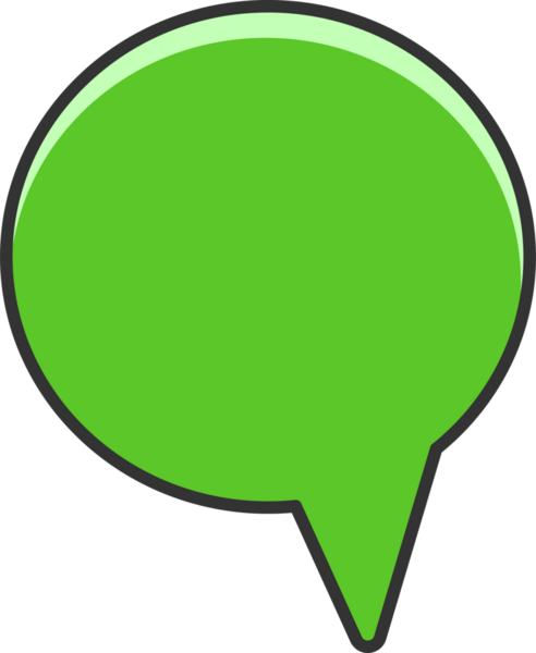 Yeşil Konuşma Baloncuğu İllüstrasyonu