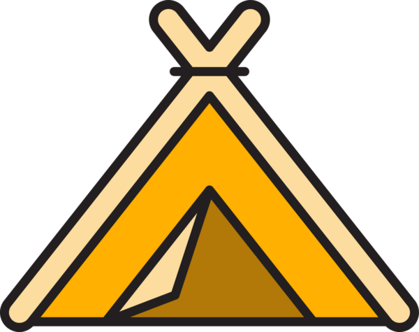 Çadır Simgesi İllüstrasyon Clipart