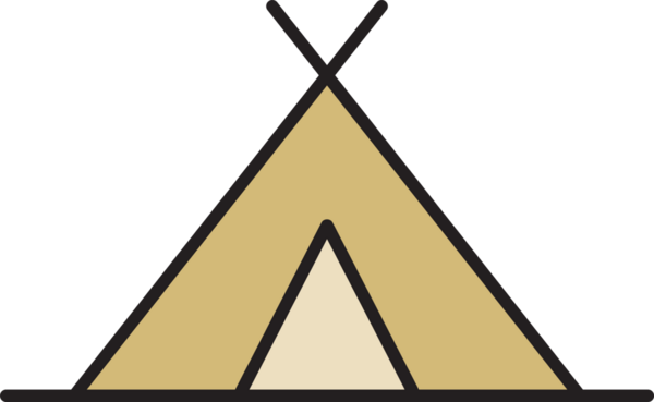 Çadır Simgesi İllüstrasyon Clipart