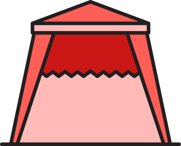 Çadır Simgesi İllüstrasyon Clipart