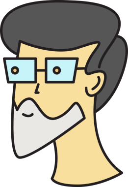 Sakal Adam Karakter Başlığı Simgesi