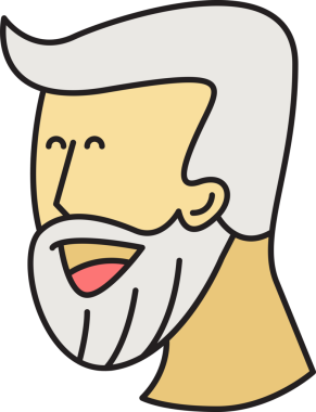 Sakal Adam Karakter Başlığı Simgesi