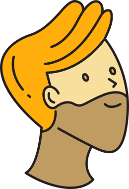 Sakal Adam Karakter Başlığı Simgesi