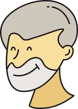 Sakal Adam Karakter Başlığı Simgesi