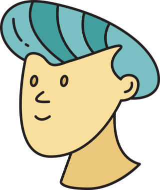 Erkek Karakter Başlığı Simgesi