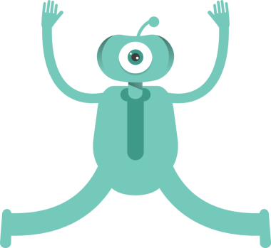 Komik Canavar Karakteri Clipart