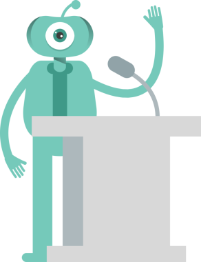 Komik Canavar Karakteri Clipart