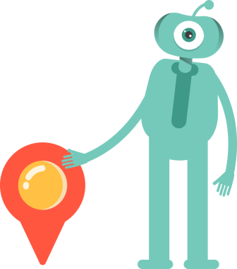 Komik Canavar Karakteri Clipart