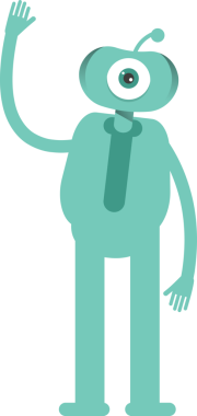 Komik Canavar Karakteri Clipart