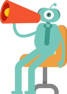 Komik Canavar Karakteri Clipart