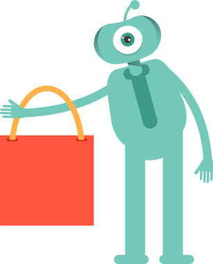 Komik Canavar Karakteri Clipart