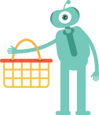 Komik Canavar Karakteri Clipart