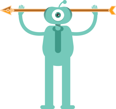 Komik Canavar Karakteri Clipart